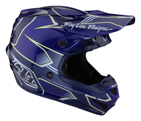 Troy Lee Designs SE4 Polyacrylite MIPS Helm, Matrix, blue, XL | 60-61cm - Produktbild - 1
