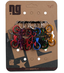 NG Sports Bike Schlüsselanhänger Set, VE/10, black/purple/blue/red/orange/green - Produktbild - 1