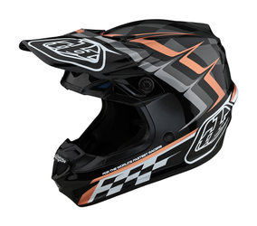 Troy Lee Designs SE4 Polyacrylite MIPS Helm, Warped, black/copper, XL | 60-61cm - Produktbild - 1