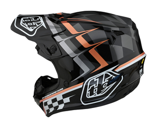 Troy Lee Designs SE4 Polyacrylite MIPS Helm, Warped, black/copper, XL | 60-61cm - Produktbild - 2