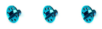 Troy Lee Designs A1/A2 Helmvisier Schrauben Kit, Aluminium, blue (3 Stk.) SALE - Produktbild - 1