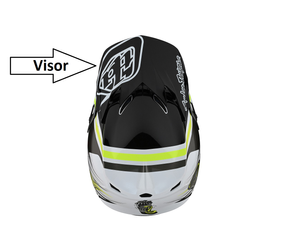 Troy Lee Designs SE4 Helmvisier, Skooly, black/yellow SALE - Produktbild - 1
