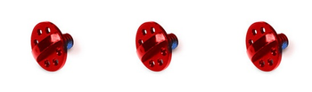 Troy Lee Designs A1/A2 Helmvisier Schrauben Kit, Aluminium, red (3 Stk.) SALE - Produktbild - 1