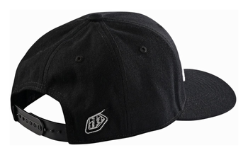 Troy Lee Designs Curved Snapback Cap, Signature, black/white, one size - Produktbild - 2