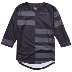 Troy Lee Designs Womens Mischief 3/4 Jersey, Split Stripe, black, L - Produktbild - 1