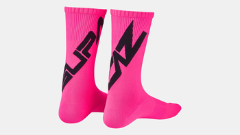 Specialized Supacaz SupaSox Twisted Socken Black / Neon Pink Gr. L - Produktbild - 1