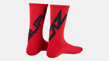 Specialized Supacaz SupaSox Twisted Socken Black / Red Gr. L - Produktbild - 1