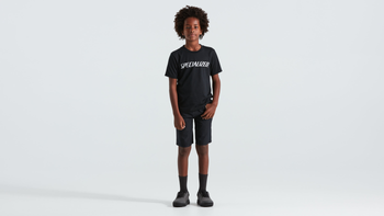 WORDMARK TEE SS YTH BLK M - Produktbild - 1