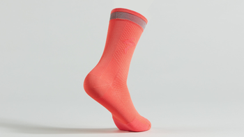 Specialized Soft Air Reflective Tall Socks M Vivid Coral Gr. M - Produktbild - 1