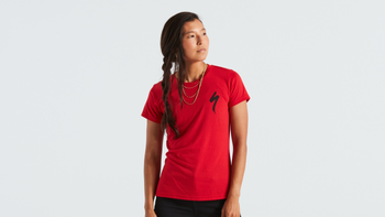 Specialized S-Logo T-Shirt Damen kurzarm Flo Red Gr. XS - Produktbild - 1