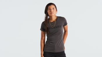 Specialized Wordmark T-Shirt Damen kurzarm Charcoal Gr. S - Produktbild - 1 Specialized Wordmark T-Shirt Damen kurzarm Charcoal Gr. S - Produktbild - 1