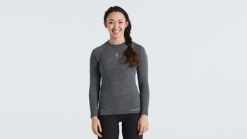 Specialized Merino Seamless Baselayer Langarm Damen Grey Gr. L - Produktbild - 1