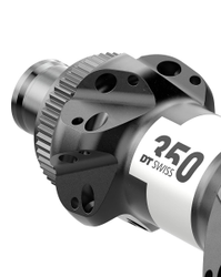 Nabe Road HR 350 Straightpull Centerlock, DT SWISS, 12/142 mm TA, SRAM XDR Road (AXDR), Ratchet, Größe: 24 Loch, Farbe: Schwarz, Gewicht: 219 g, VE: 1 St. - Produktbild - 2