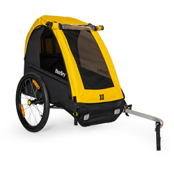 Burley BEE Single Kinderanhänger Onesize Gelb Schwarz robuste Konstruktion sicherer Transport preisgekröntes Design - Produktbild - 6