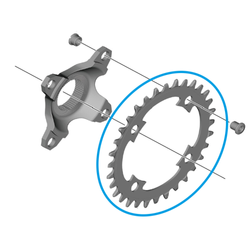 SHIMANO Kettenblatt SHIMANO E-BIKE SYSTEMS CR-EM800 32Z - Produktbild - 1