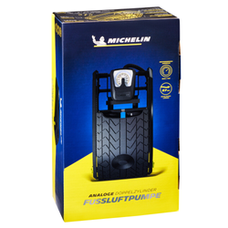 Michelin DOPPELZYLINDER Fußluftpumpe / 7 Bar / Analog / PRESTA & Schrader Ventil / Spielz - Produktbild - 1