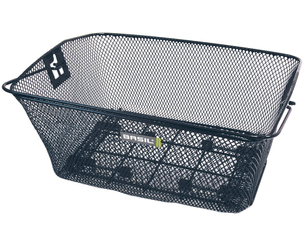 Hinterradkorb Basil Como 31x41x19,5cm, schwarz, engmaschig - Produktbild - 1
