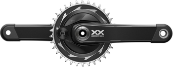 Kurbelgarnitur SRAM T-Type Xxsl Eagle Powerm.Spider 12-fach, 34Z, 175 mm, Q174,schwarz, DUB, TM, ohne Innenlager - Produktbild - 1