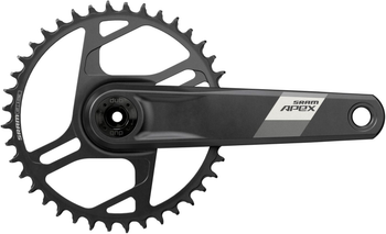 Kurbelgarnitur SRAM Apex 1x Wide 40Z., 175mm, DUB, schwarz, DM - Produktbild - 2