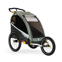 Burley D’Lite X Single Kinderanhänger Onesize Sage Green – leicht, sicher, robust - Produktbild - 1