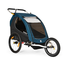 Burley ENCORE X Kinderanhänger Onesize Pacific Blue Schwarz – robuster, sicherer & bequemer Fahrradanhänger - Produktbild - 1