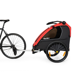 60450371-1-21372430.jpeg Burley HONEY BEE Kinderanhänger Onesize Rot Schwarz – Sicherer, leichter Fahrradanhänger für Kinder bis 22 kg bei Nubuk Bikes - Produktbild - 5