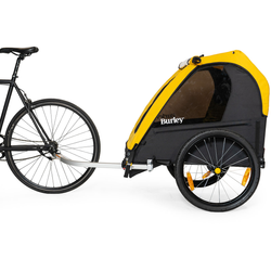 Burley BEE Double Kinderanhänger Gelb Schwarz Onesize – robuster, sicherer und kinderfreundlicher Fahrradanhänger kaufen bei Nubuk Bikes - Produktbild - 5