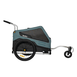 Burley BARK RANGER Hundeanhänger Türkis matt 12,10 kg robuste Bauweise für sichere Fahrradtransporte - Produktbild - 2