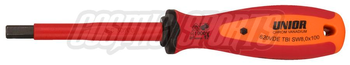 Unior 620VDETBI Elektriker-Schraubendreher TBI für Innensechskantschrauben, 8mm, red - Produktbild - 1