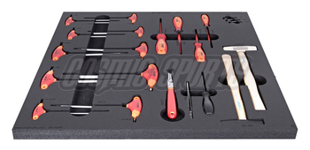 Unior SET1-2600D-US Werkzeugset, 22-tlg., SOS-Modul breit, 562x570mm, red - Produktbild - 1