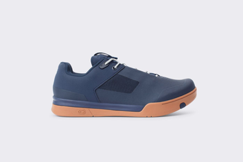 Crank Brothers Mallet Fahrradschuh Lace navy silber gum Größe 49 EU 15 US robuste Mountainbike Schuhe mit rutschfester Sohle bei Nubuk Bikes - Produktbild - 1