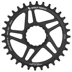 Wolf Tooth Race Face Cinch Direct Mount Kettenblatt, Boost 55mm/Offset 0mm, 32 Z., Drop-Stop B, black - Produktbild - 1