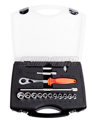 Unior 188BI6P15-US Steckschlüssel-Set 1/4" in Plastikbox, red - Produktbild - 1
