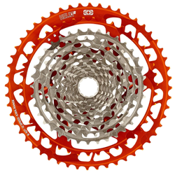 e*thirteen Helix Race 12-fach Kassette 9-52 Zähne orange – robust und präzise für MTB und Enduro - Produktbild - 1