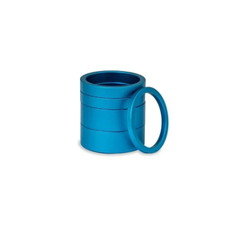 Chris King Headset Spacer Kit 2, 1 1/8"/28.6, 5 Stk., matte turquoise - Produktbild - 1