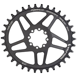 Wolf Tooth PowerTrac Elliptical SRAM 8-Bolt Direct Mount Kettenblatt, Boost 52mm/Offset 3mm, 34 Z., Drop-Stop B, black - Produktbild - 1