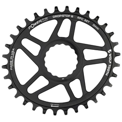 Wolf Tooth PowerTrac Elliptical Race Face Cinch Direct Mount Kettenblatt, Boost 52mm/Offset 3mm, 30 Z., Drop-Stop B, black - Produktbild - 1