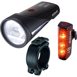 Sigma Sport AURA 100 Set Fahrradlicht mit BLAZE LINK und Schraubhalterung – Leistungsstarke LED-Beleuchtung für sicheres Fahren - Produktbild - 1