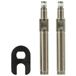 Mariposa Ventilverlängerung 45mm, für Tubeless + Presta, Messing, Paar, silber, Fasi, 306110025 - Produktbild - 1