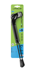 Hinterbauständer Ursus Curve 26-28" schwarz, verstellbar, Alu, Lochab. 18mm - Produktbild - 1 Hinterbauständer Ursus Curve 26-28" schwarz, verstellbar, Alu, Lochab. 18mm - Produktbild - 1