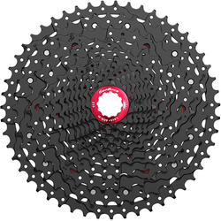 Kassette 12-fach, schwarz/rot 11-36Z, 11-12-13-14-15-17-19-21-24-28-32-36, SunRace, CSRZ800.WAWR.OS0.BX - Produktbild - 1