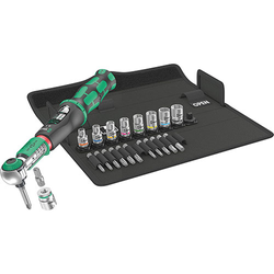 Wera Safe-Torque A 2 Drehmomentschlüssel 2-12 Nm 1/4 Zoll Umschaltknarre 23-teilig Set 05075832001 - Produktbild - 1