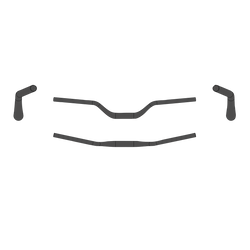 Ergotec Lenker Riser Bar 70 35,0 780 mm schwarz sand - Produktbild - 2