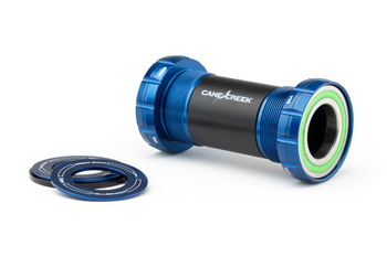 Cane Creek Hellbender 70 BSA30 Innenlager, Edelstahl, Thread Fit, 30mm, 68/73mm, blue - Produktbild - 1