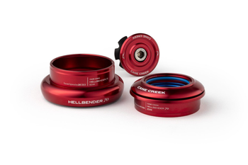 Cane Creek Hellbender 70 Tapered Steuersatz, 1 1/8"-1.5", ZS44/28.6/H8 | EC44/40, short, red - Produktbild - 1