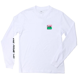 Crankbrothers Champions Longsleeve Shirt Men, white/green/pink, XS - Produktbild - 1