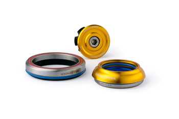 Cane Creek Hellbender 70 Tapered Steuersatz, 1 1/8"-1.5", IS42/28.6/H9 | IS52/40, short, gold - Produktbild - 1