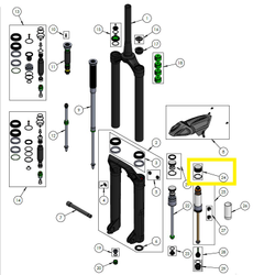 DVO Luftkolben Kit OTT, Onyx 38 D1|WP OTT - Produktbild - 1