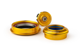 Cane Creek Hellbender 70 Tapered Steuersatz, 1 1/8"-1.5", ZS44/28.6/H8 | ZS56/40, short, gold - Produktbild - 1