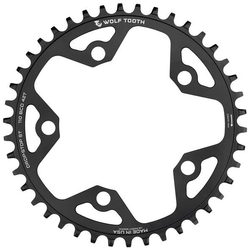 Wolf Tooth Gravel/CX/Road Kettenblatt, 110 BCD, 5-Loch, 42 Z., Drop-Stop ST, black - Produktbild - 1